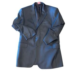 JOS. A BANK 100% Wool Signature Collection Suit Jacket Blazer Pinstripe Navy 41R